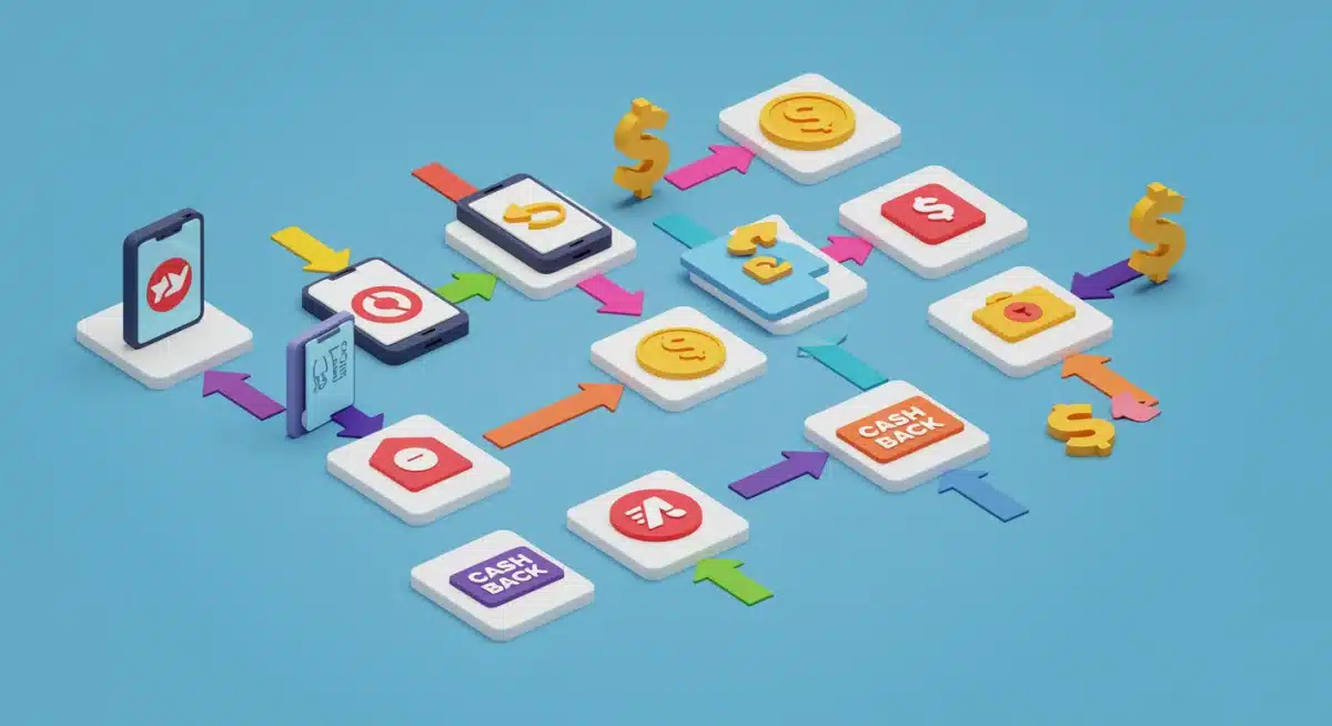 Variety of cash back app icons demonstrating diverse earning opportunities