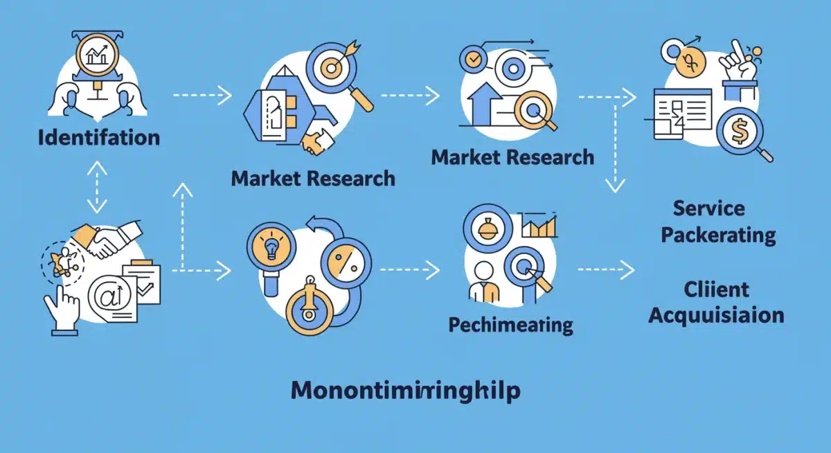 Flowchart for monetizing skills into a side hustle
