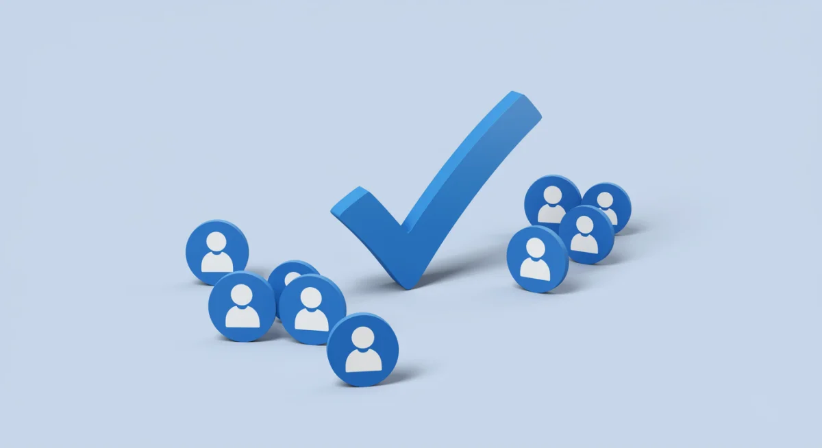 Blue checkmark overshadowing unverified profiles