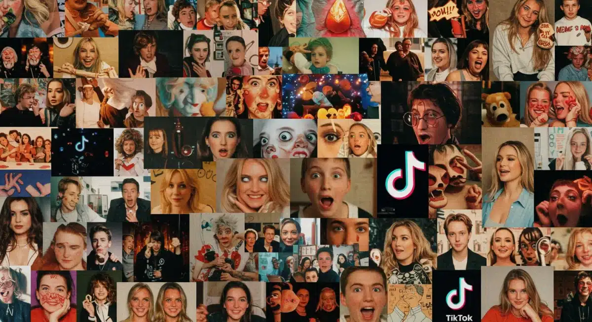 Collage showcasing diverse meme formats and current trends.