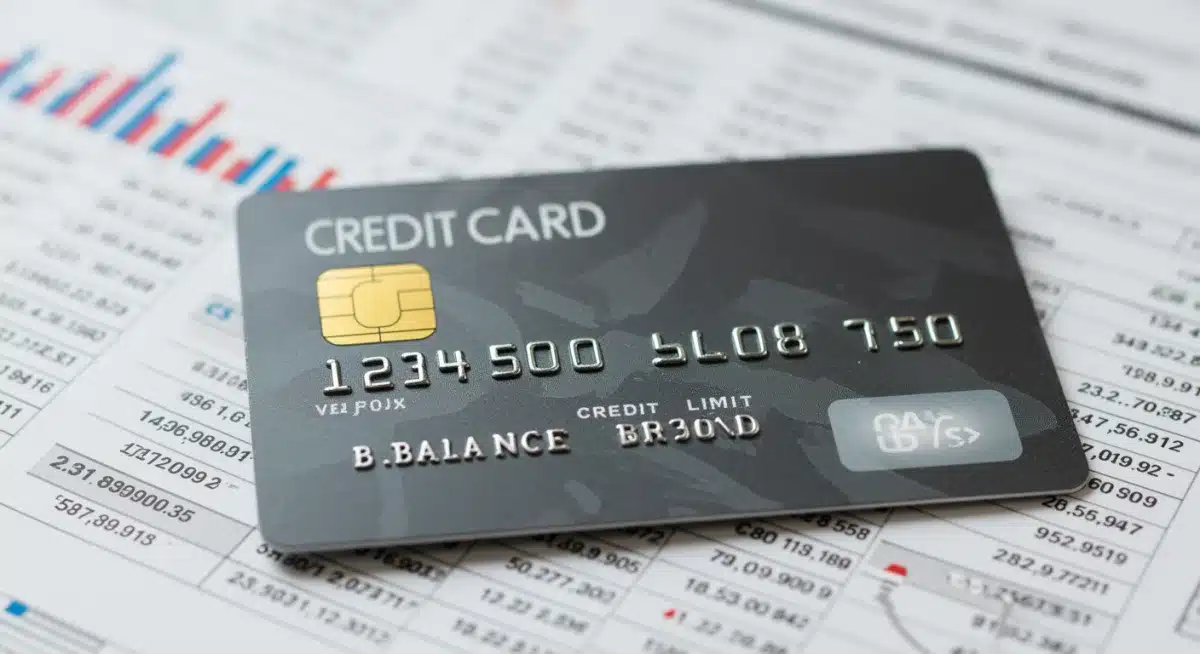 Credit card with low balance, symbolizing reduced credit utilization.