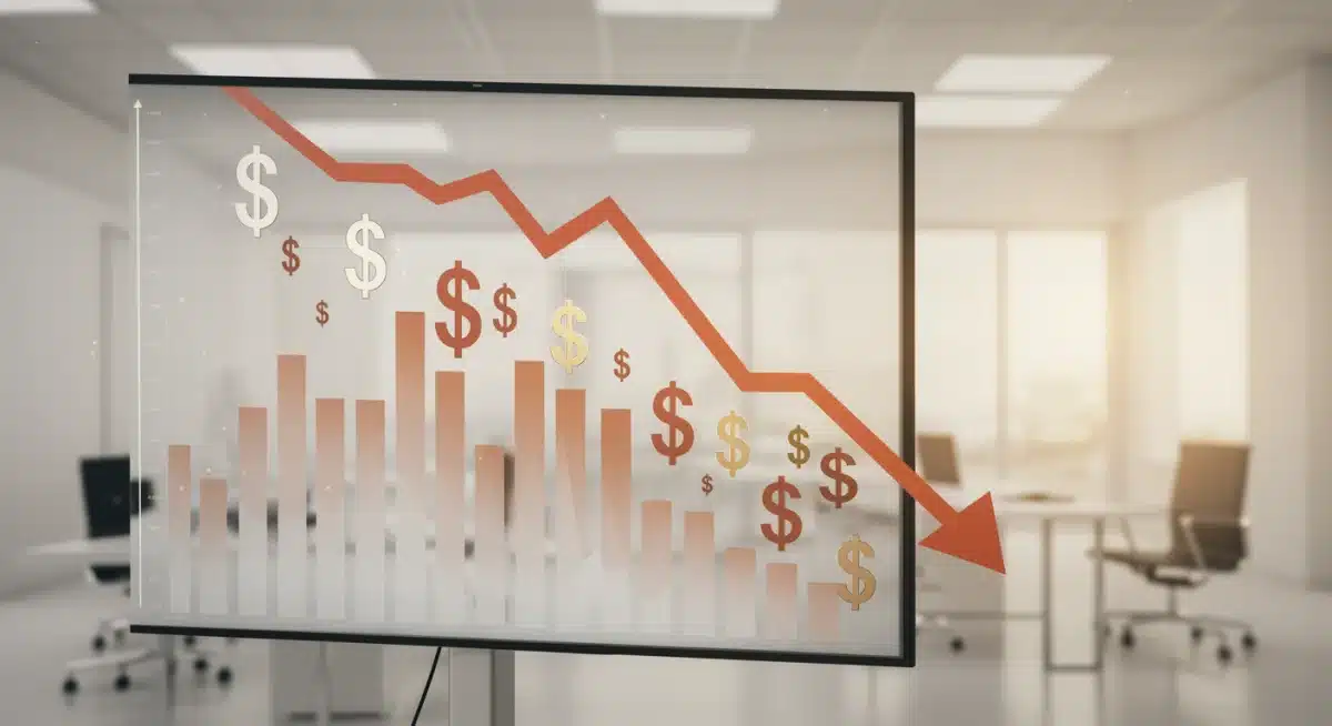 Graph showing reduced credit card interest rates and financial savings.