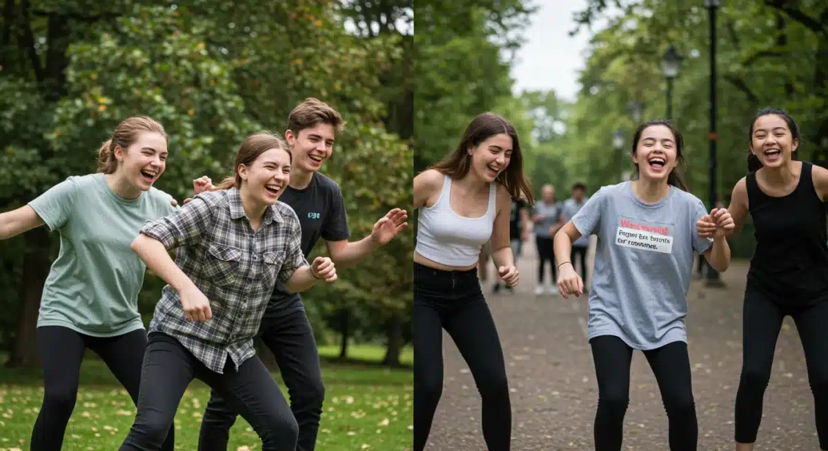 Contrasting images of safe and potentially risky social media challenges