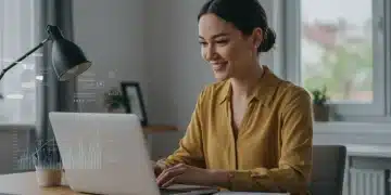 Professional woman successfully working remotely on a gig economy platform