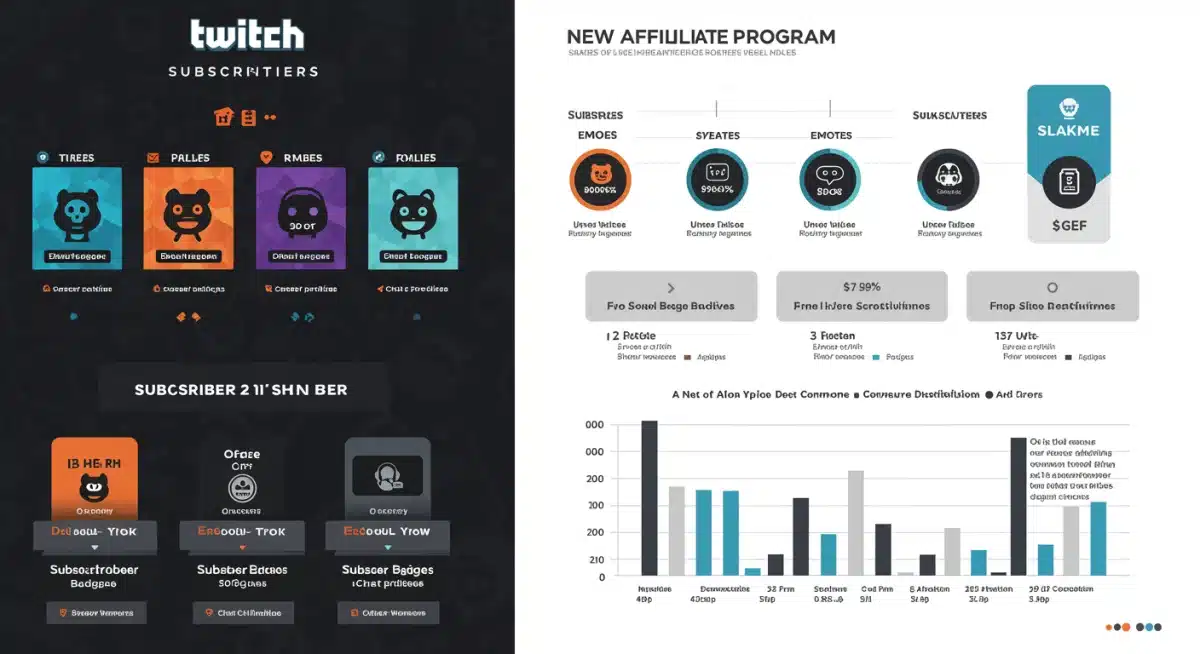 Twitch subscription tiers and revenue split