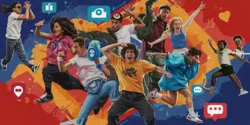 People actively engaged in popular viral challenges of 2025, reflecting widespread participation.