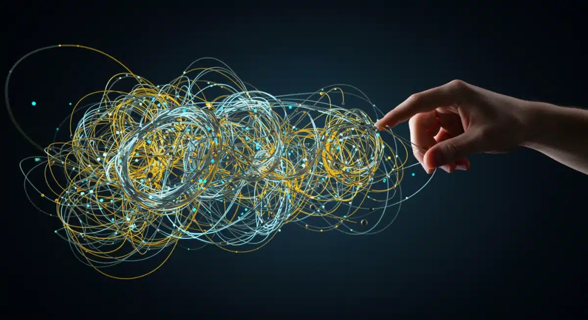 Digital network illustrating the spread of information and misinformation