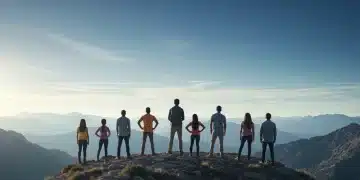 Diverse group achieving success, symbolizing resilience and overcoming obstacles.