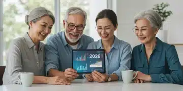 Diverse group planning retirement finances for 2026, saving $10,000