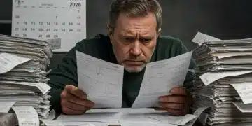 Stressed individual avoiding financial mistakes in 2026