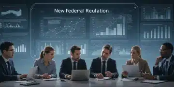 Professionals and consumers analyzing new federal regulations data
