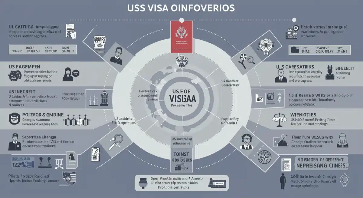 Infographic showing various US visa categories and potential changes.